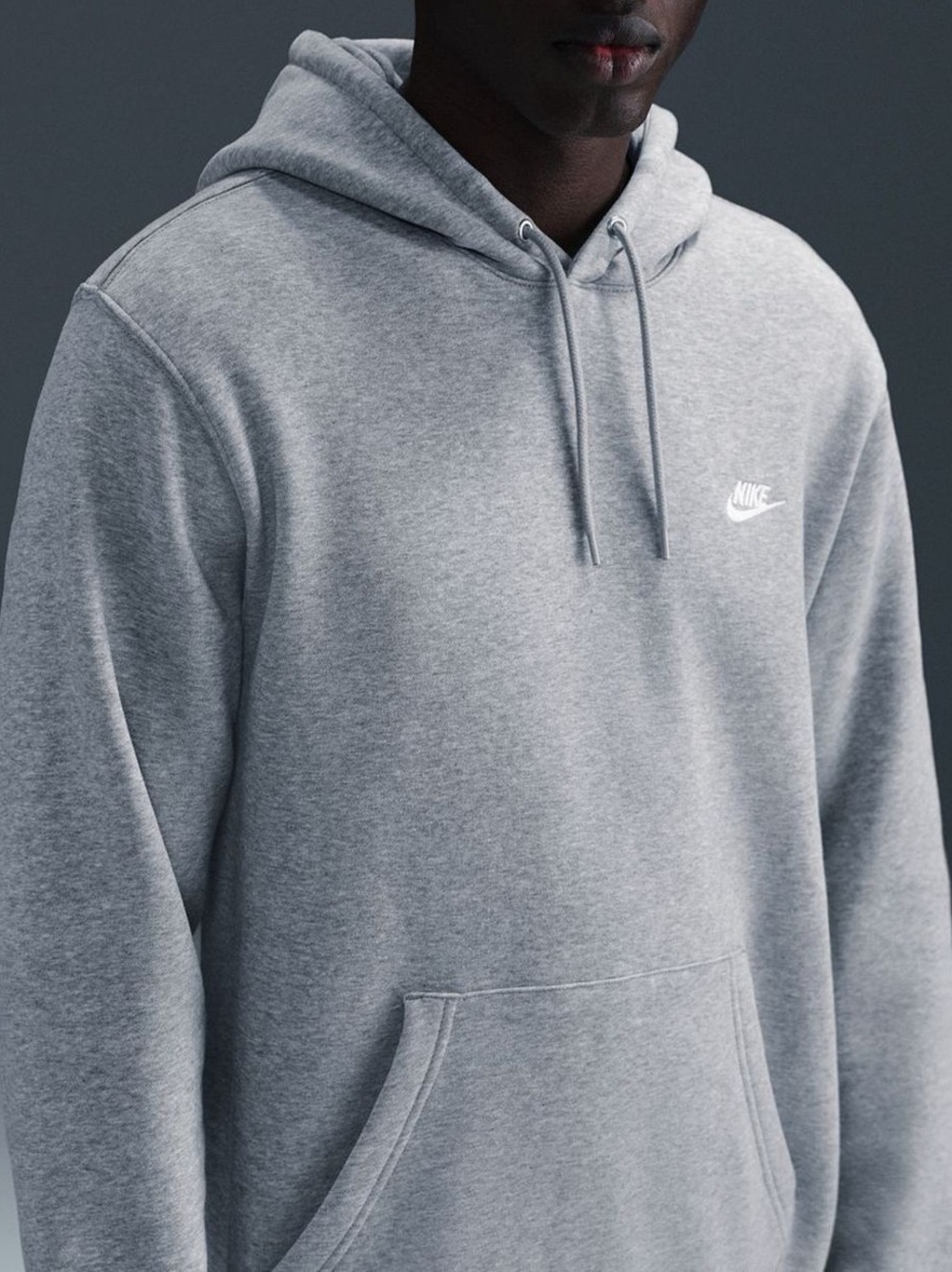 Nike Hoodie Size Large Gray Men’s Fleece Sweatshirt